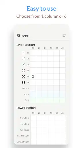 Play Scorecard for Yahtzee as an online game Scorecard for Yahtzee with UptoPlay