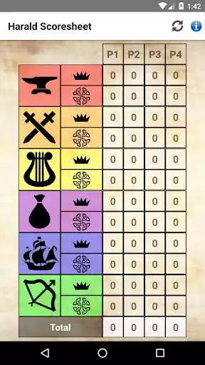 Play Scoresheet for Harald  and enjoy Scoresheet for Harald with UptoPlay