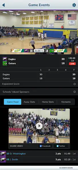 Play ScoreVision Fan App as an online game ScoreVision Fan App with UptoPlay