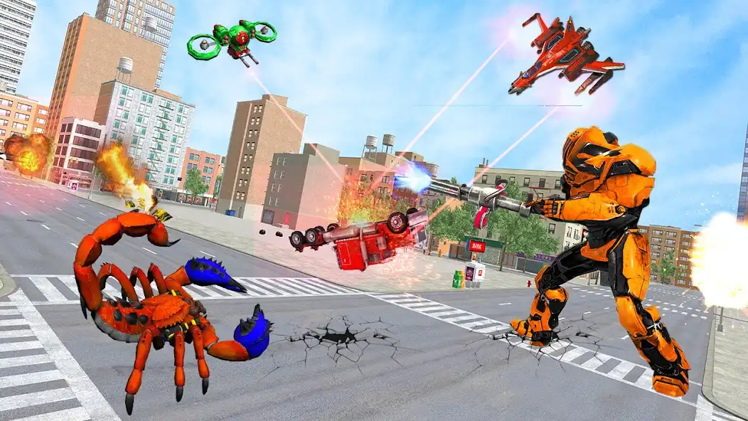 Play Scorpion Robot Transform War as an online game Scorpion Robot Transform War with UptoPlay