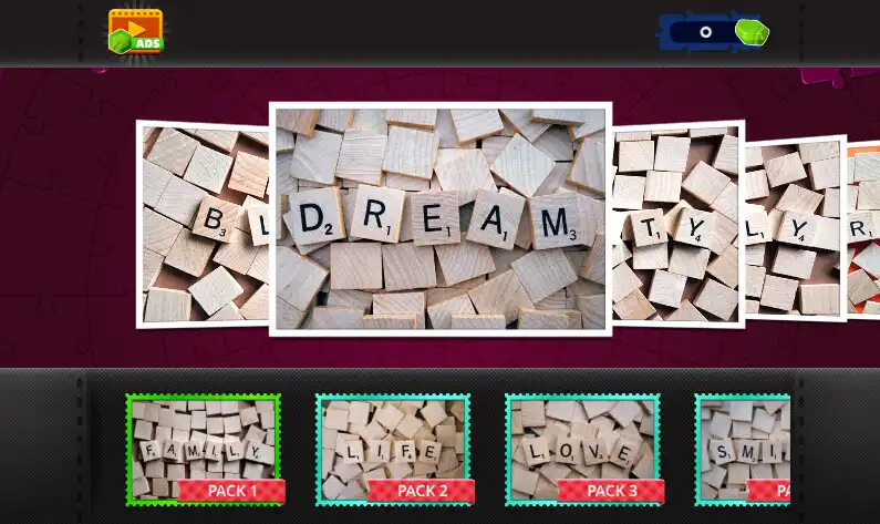 Play Scrabble Jigsaw - Puzzle Games  and enjoy Scrabble Jigsaw - Puzzle Games with UptoPlay