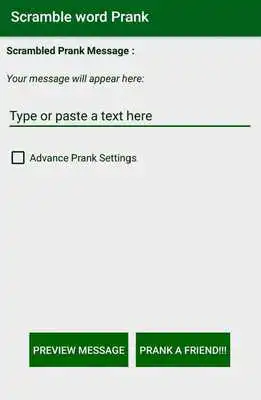 Play Scramble word prank app