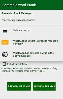 Play Scramble word prank app