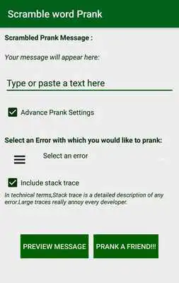Play Scramble word prank app