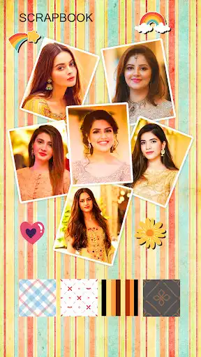 Play Scrapbook Photo Collage Maker as an online game Scrapbook Photo Collage Maker with UptoPlay