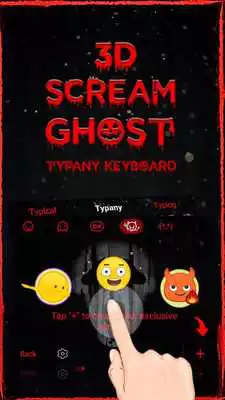 Play Scream Ghost Face 3D ThemeEmoji Keyboard