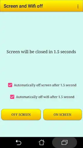 Play Screen and Wifi off button as an online game Screen and Wifi off button with UptoPlay