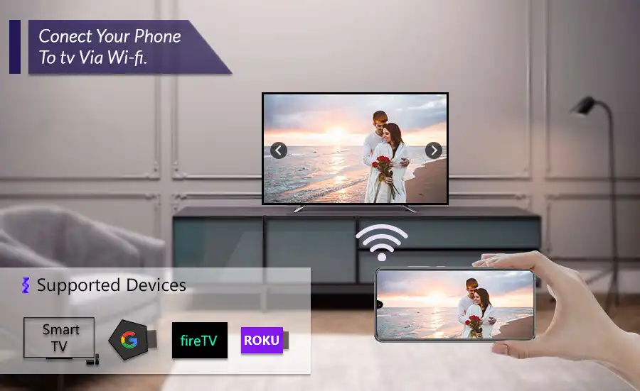 Play Screen Mirroring Display Phone Screen On TV  and enjoy Screen Mirroring Display Phone Screen On TV with UptoPlay
