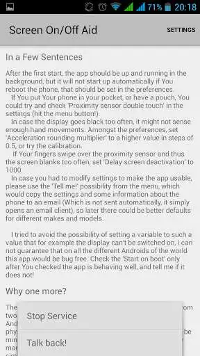 Play Screen On/Off Aid  and enjoy Screen On/Off Aid with UptoPlay