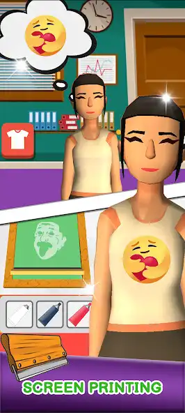 Play Screen Printing -  Color Games  and enjoy Screen Printing -  Color Games with UptoPlay