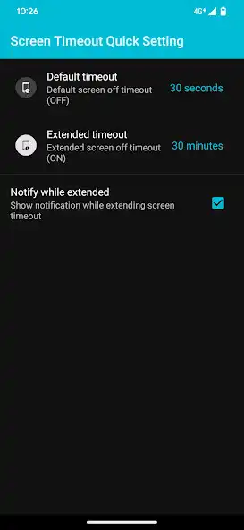 Play Screen Timeout Quick Settings as an online game Screen Timeout Quick Settings with UptoPlay