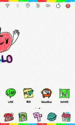 Play Scribble launcher theme