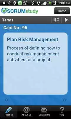 Play SCRUMstudy Agile Flashcard