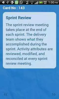 Play SCRUMstudy Agile Flashcard