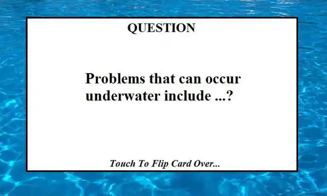 Play Scuba Diving Study Exam Test