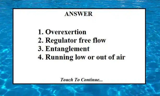 Play Scuba Diving Study Exam Test