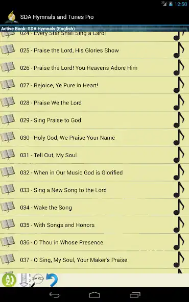 Play SDA Hymnals and Tunes Pro as an online game SDA Hymnals and Tunes Pro with UptoPlay