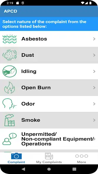 Play SDAPCD Air Quality Complaints as an online game SDAPCD Air Quality Complaints with UptoPlay