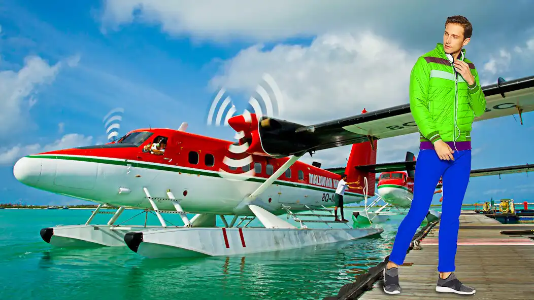 Play Sea Flight Photo Editor Frame  and enjoy Sea Flight Photo Editor Frame with UptoPlay