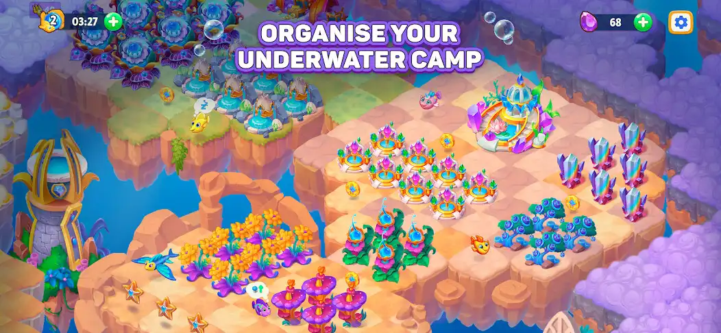 Play Sea Merge: Fish games in Ocean as an online game Sea Merge: Fish games in Ocean with UptoPlay