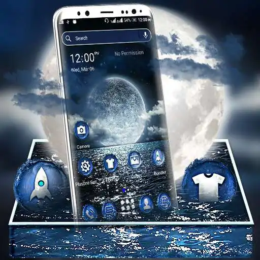 Play Sea Moon Launcher Theme APK