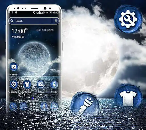 Play Sea Moon Launcher Theme as an online game Sea Moon Launcher Theme with UptoPlay