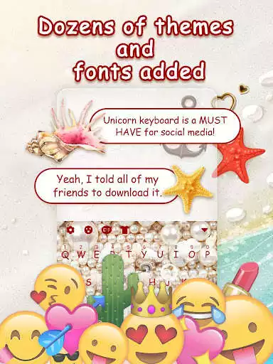 Play Sea Pearl Emoji Keyboard Theme as an online game Sea Pearl Emoji Keyboard Theme with UptoPlay