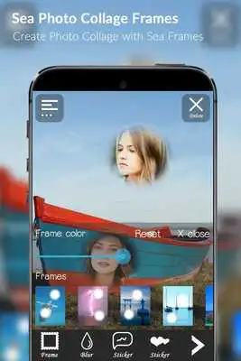 Play Sea Photo Collage Frames