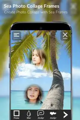 Play Sea Photo Collage Frames