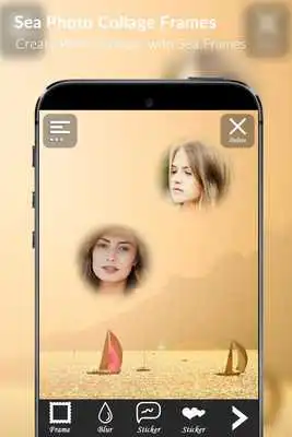 Play Sea Photo Collage Frames