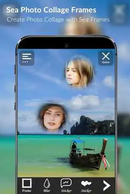 Play Sea Photo Collage Frames