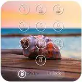 Free play online Sea Shell Keypad Lock Screen APK