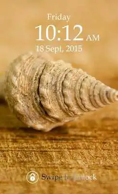 Play Sea Shell Keypad Lock Screen