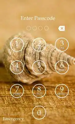 Play Sea Shell Keypad Lock Screen