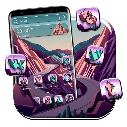 Play Seashore Road Theme Launcher APK Play Seashore Road Theme Launcher APK