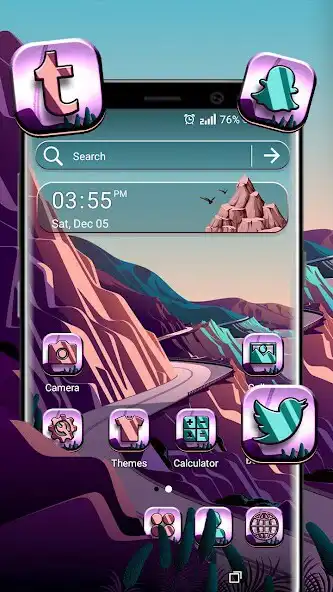 Play Seashore Road Theme Launcher  and enjoy Seashore Road Theme Launcher with UptoPlay