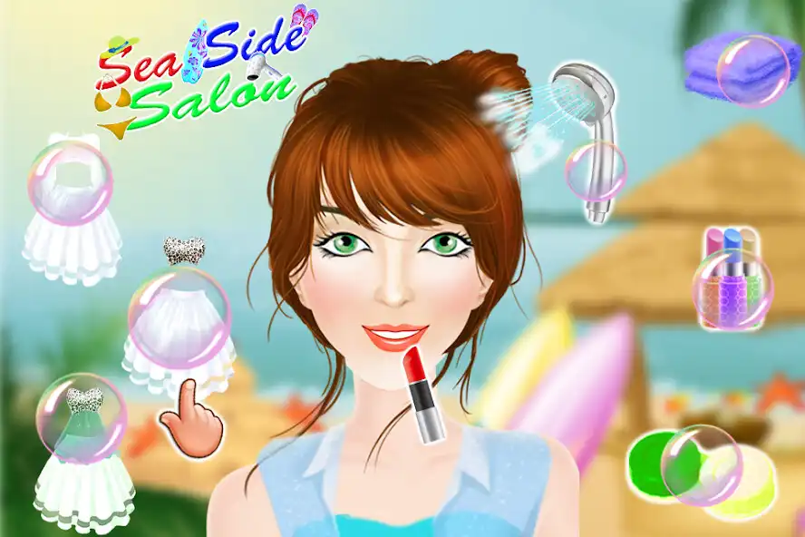 Play Seaside Girls Fashion Salon as an online game Seaside Girls Fashion Salon with UptoPlay
