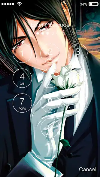 Play Sebastian Anime Black Theme Butler Screen Lock as an online game Sebastian Anime Black Theme Butler Screen Lock with UptoPlay