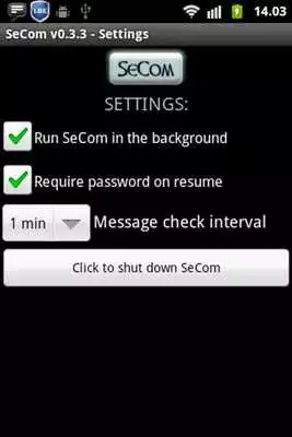 Play SeCom - encrypted messages