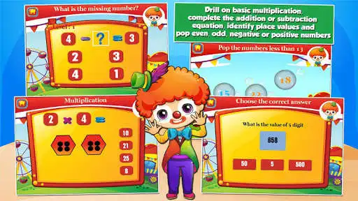 Play Second Grade Games: Circus Fun as an online game Second Grade Games: Circus Fun with UptoPlay