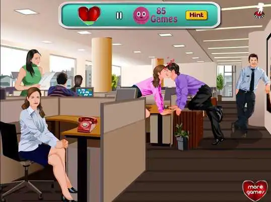 Play Secretary Kissing