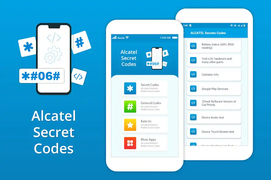 Play Secret Codes for ALCATEL Phone  and enjoy Secret Codes for ALCATEL Phone with UptoPlay