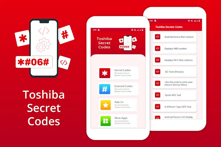 Play Secret Codes for TOSHIBA Phone  and enjoy Secret Codes for TOSHIBA Phone with UptoPlay