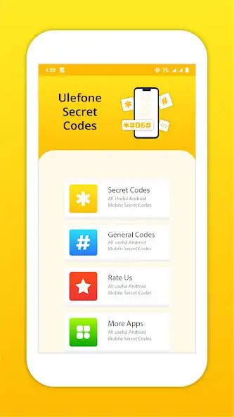 Play Secret Codes for Ulefone Phone as an online game Secret Codes for Ulefone Phone with UptoPlay