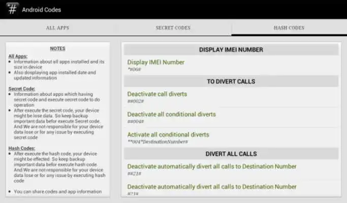 Play SECRET CODES  HASH CODES