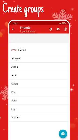 Play Secret Santa: Group  wishlist as an online game Secret Santa: Group  wishlist with UptoPlay