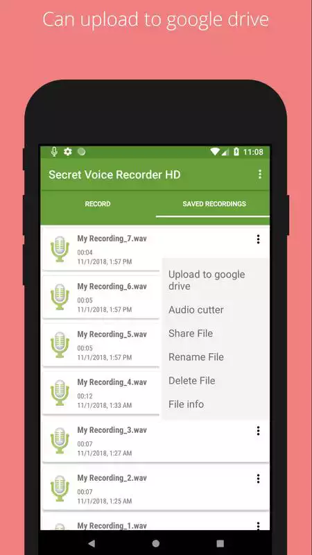 Play Secret voice recorder (SVR)