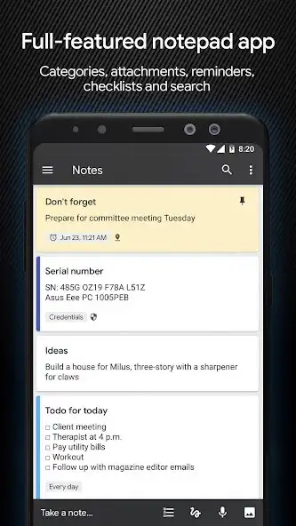 Play Secure Notes Elite: Encrypt Notes  Files AES 256 as an online game Secure Notes Elite: Encrypt Notes  Files AES 256 with UptoPlay