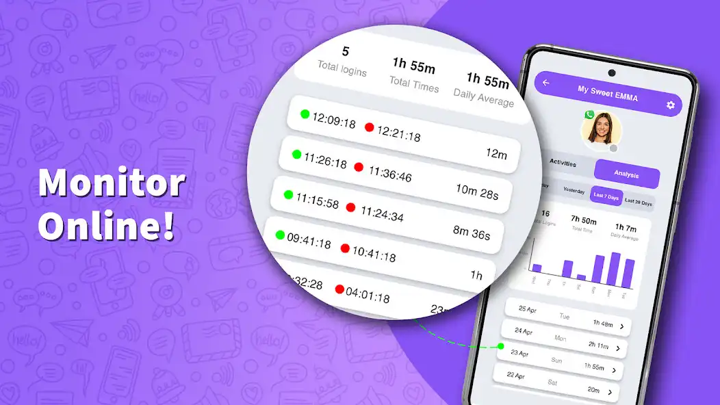Play Seen Tracker: LastSeen Monitor  and enjoy Seen Tracker: LastSeen Monitor with UptoPlay