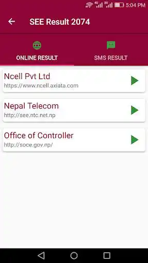 Play SEE Result 2074 - Grade and Marksheet as an online game online SEE Result 2074 - Grade and Marksheet with UptoPlay com.nepdroid.seeresult2074 Play SEE Result 2074 - Grade and Marksheet as an online game SEE Result 2074 - Grade and Marksheet with UptoPlay